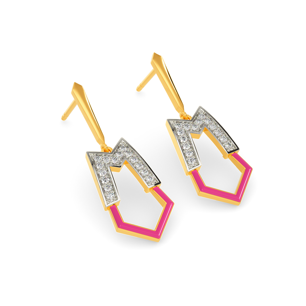 State Of Pink Diamond Earrings