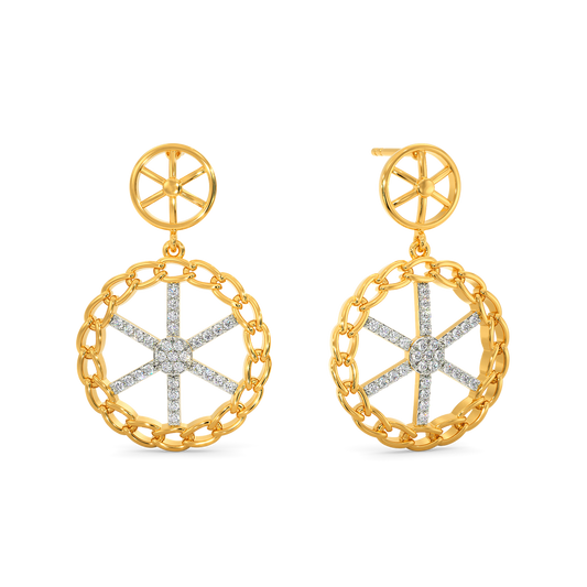 Crochet Zest Diamond Earrings