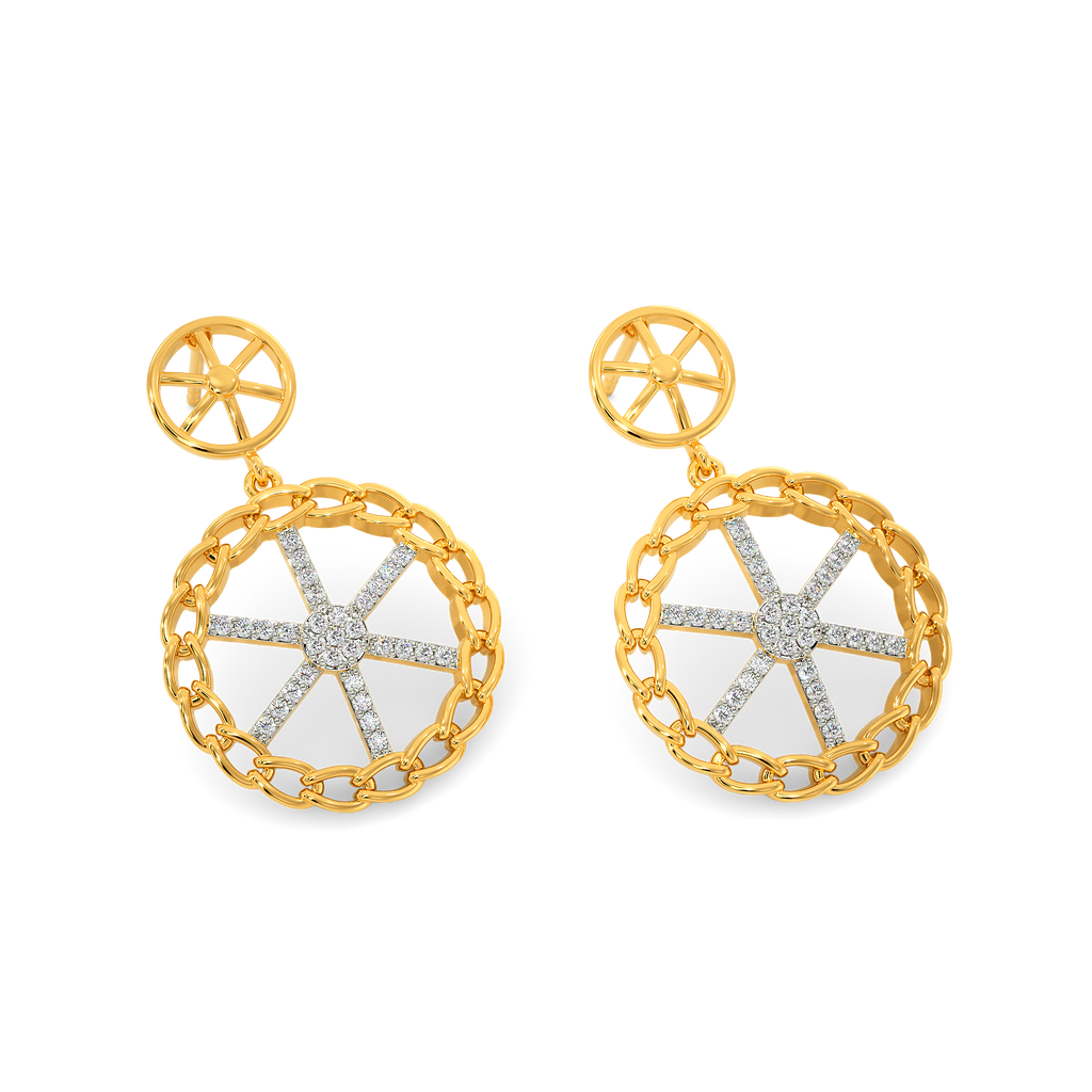 Crochet Zest Diamond Earrings