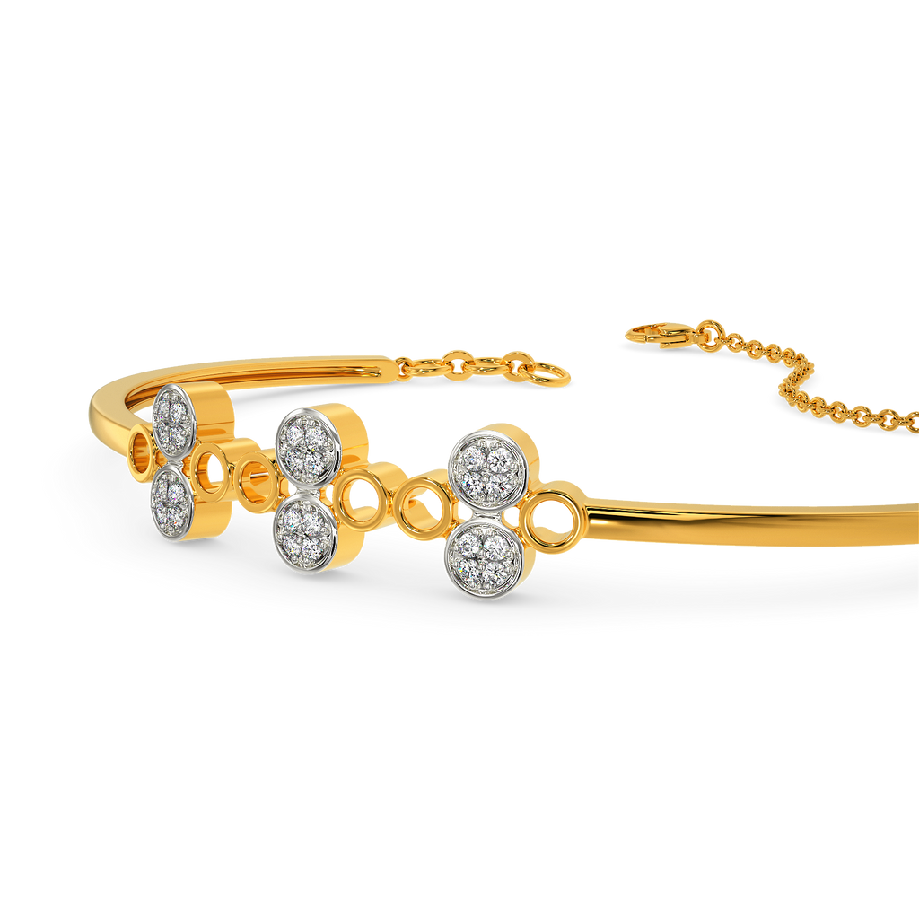 All About Polka  Diamond Bangles
