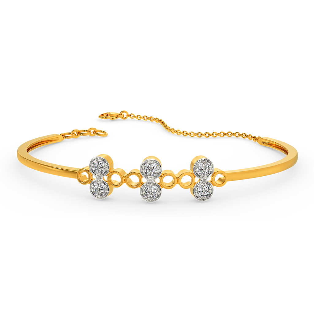 All About Polka  Diamond Bangles