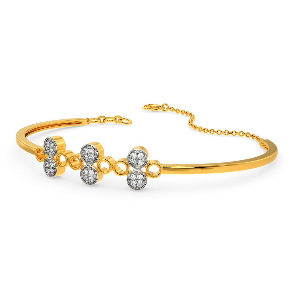 All About Polka  Diamond Bangles