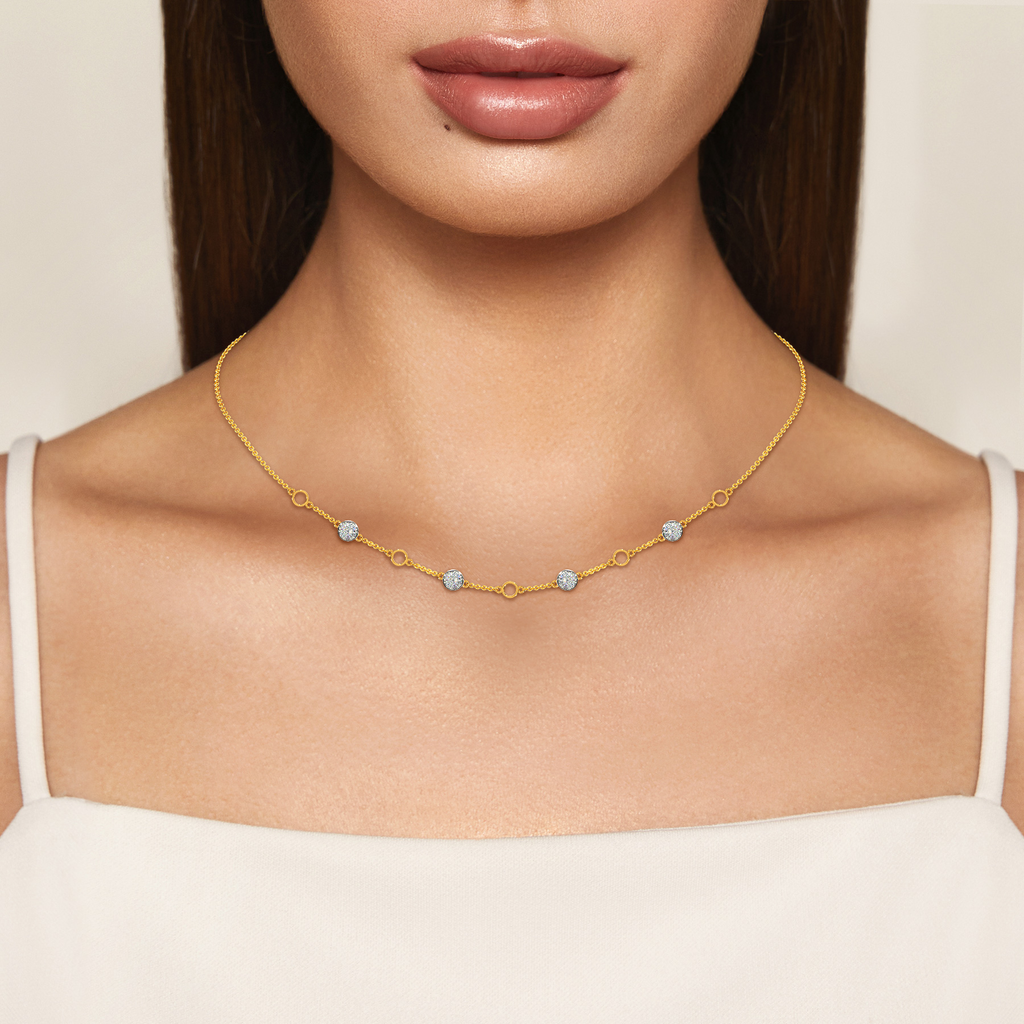 All About Polka  Diamond Necklaces