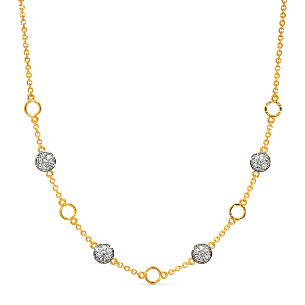 All About Polka  Diamond Necklaces