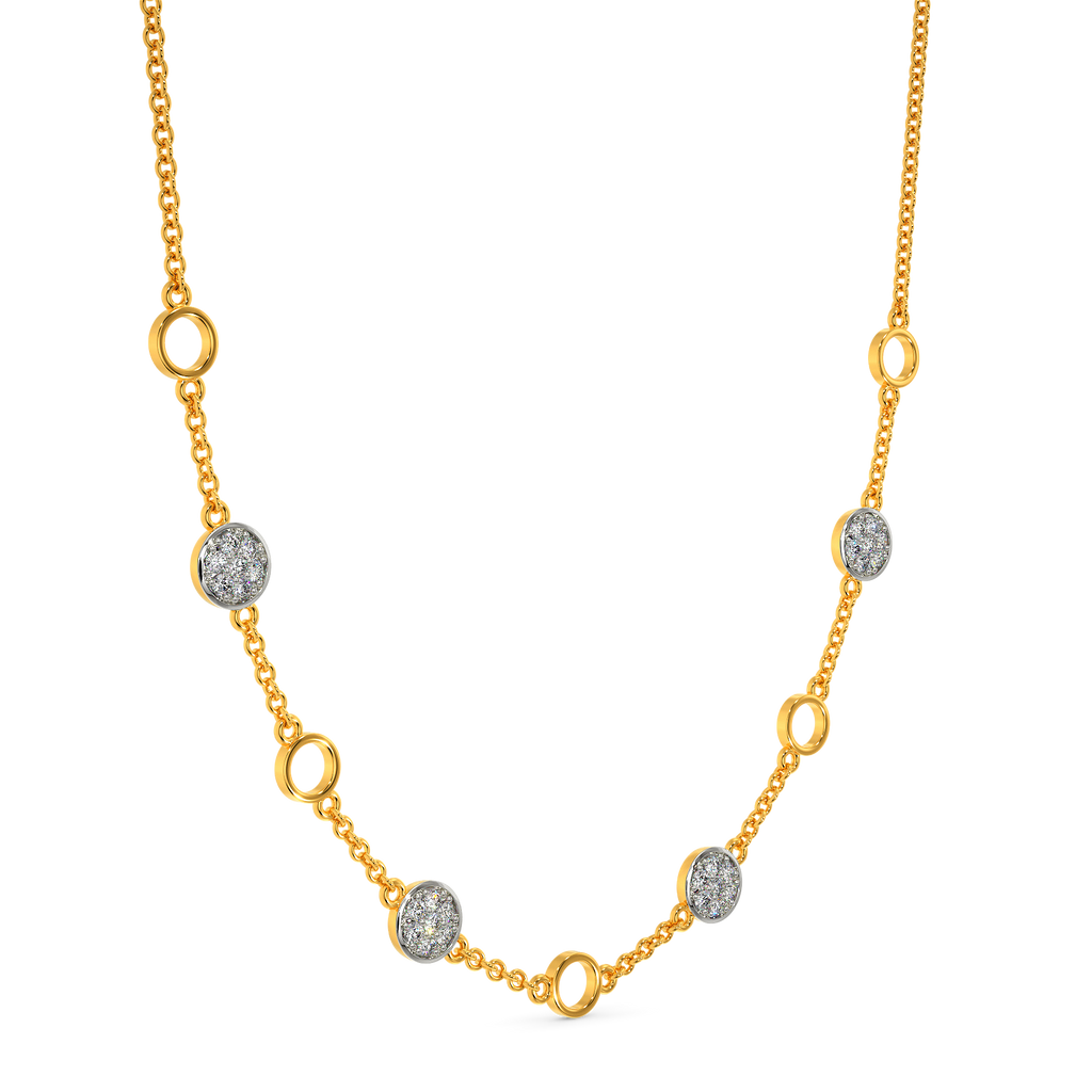 All About Polka  Diamond Necklaces