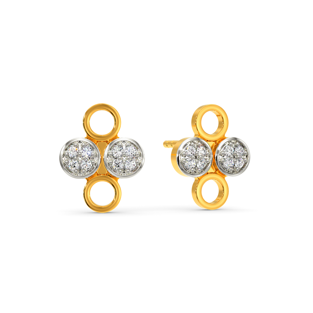 All About Polka  Diamond Earrings