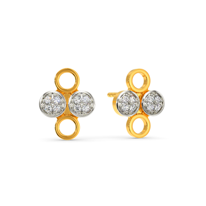 All About Polka  Diamond Earrings