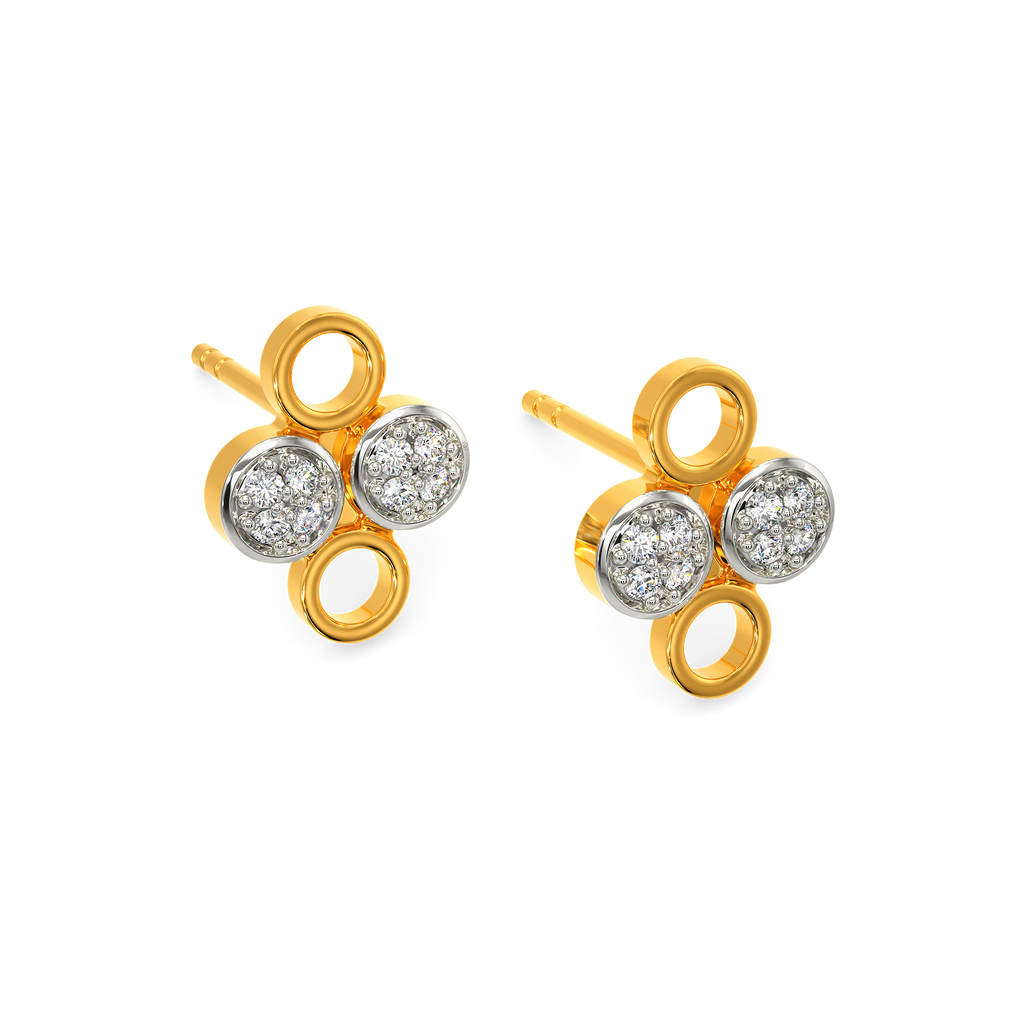 All About Polka  Diamond Earrings