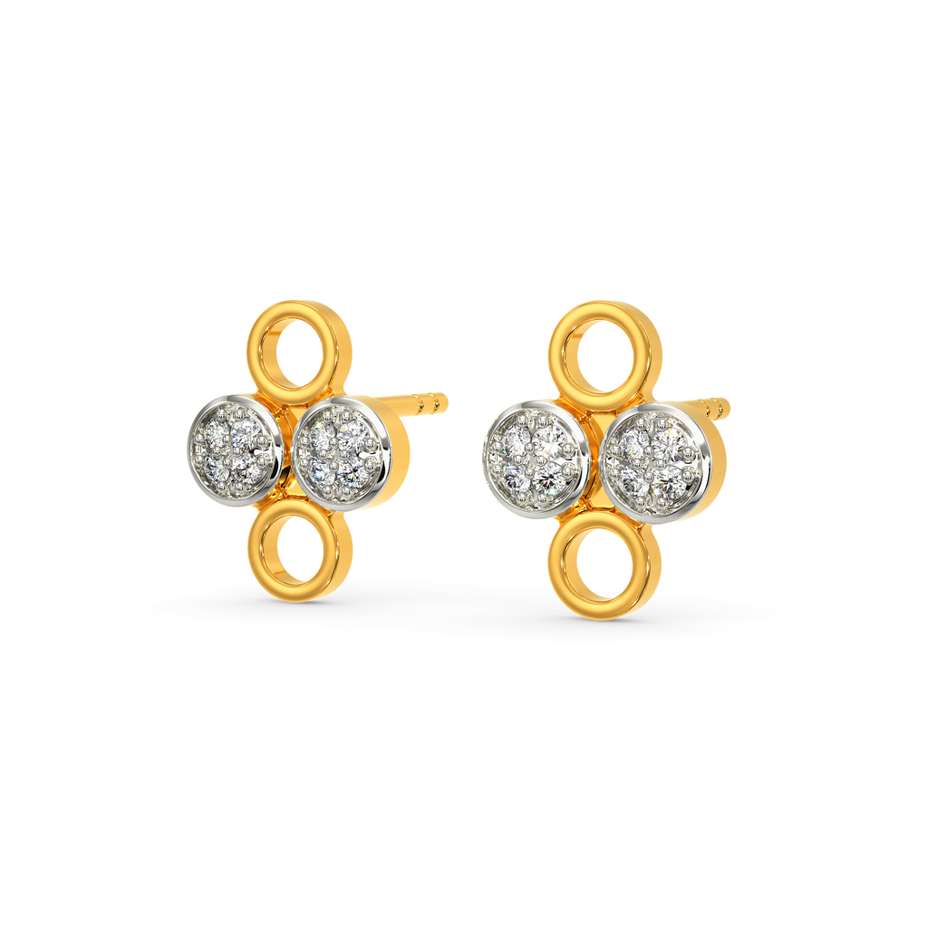 All About Polka  Diamond Earrings
