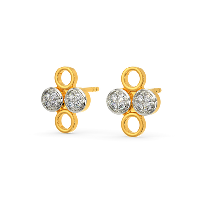 All About Polka  Diamond Earrings