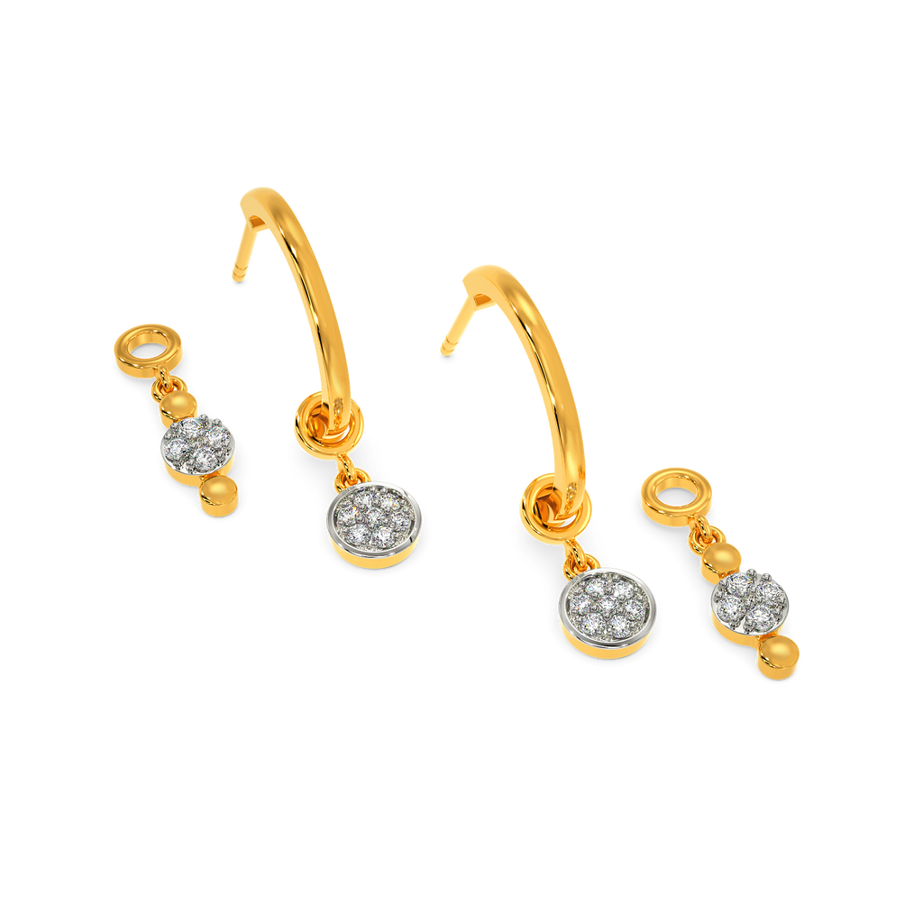Polka Soul Diamond Earrings