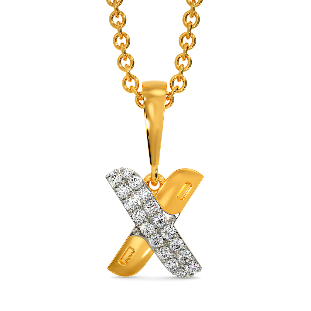 Denim on Denim Diamond Pendants