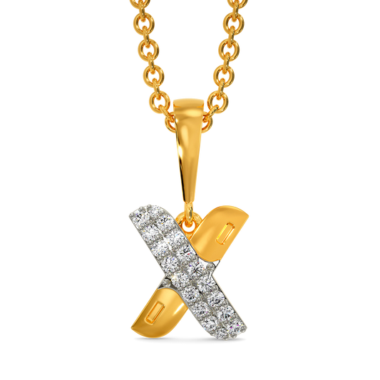 Denim on Denim Diamond Pendants