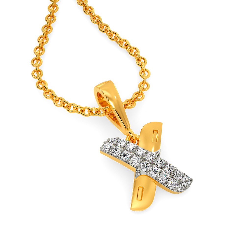 Denim on Denim Diamond Pendants