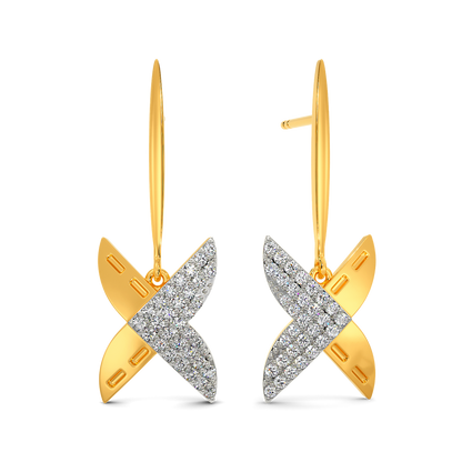 Denim Sync Diamond Earrings