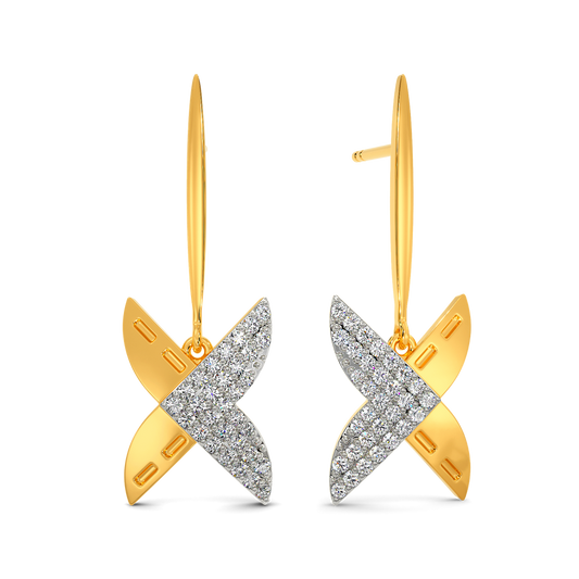 Denim Sync Diamond Earrings