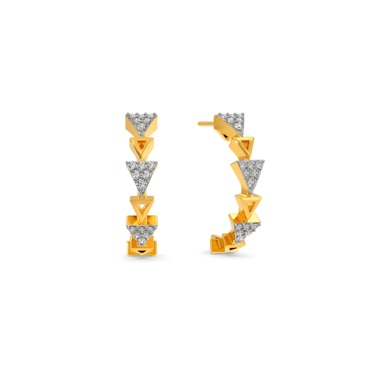 Minimal Defined Diamond Earrings