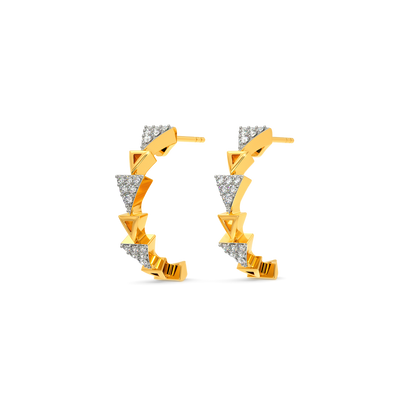 Minimal Defined Diamond Earrings