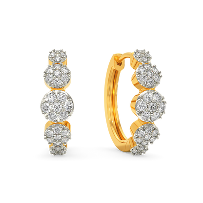 Minimal Buzz Diamond Earrings