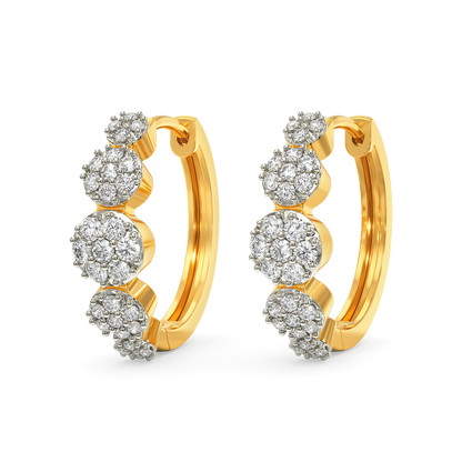 Minimal Buzz Diamond Earrings