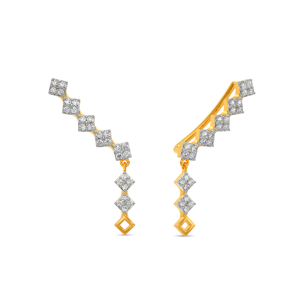 In a Minimal Mood Diamond Earrings