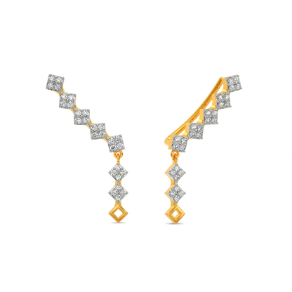 In a Minimal Mood Diamond Earrings