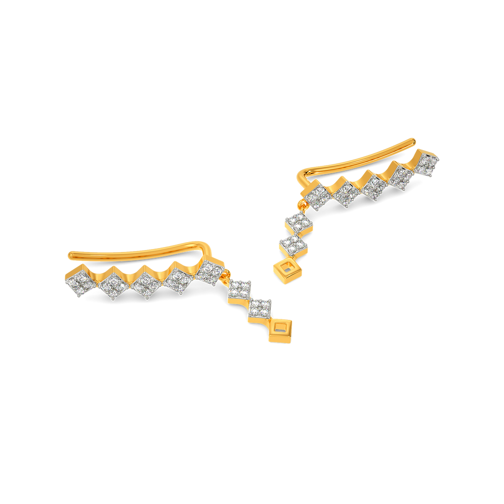 In a Minimal Mood Diamond Earrings