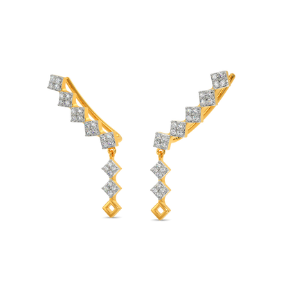 In a Minimal Mood Diamond Earrings