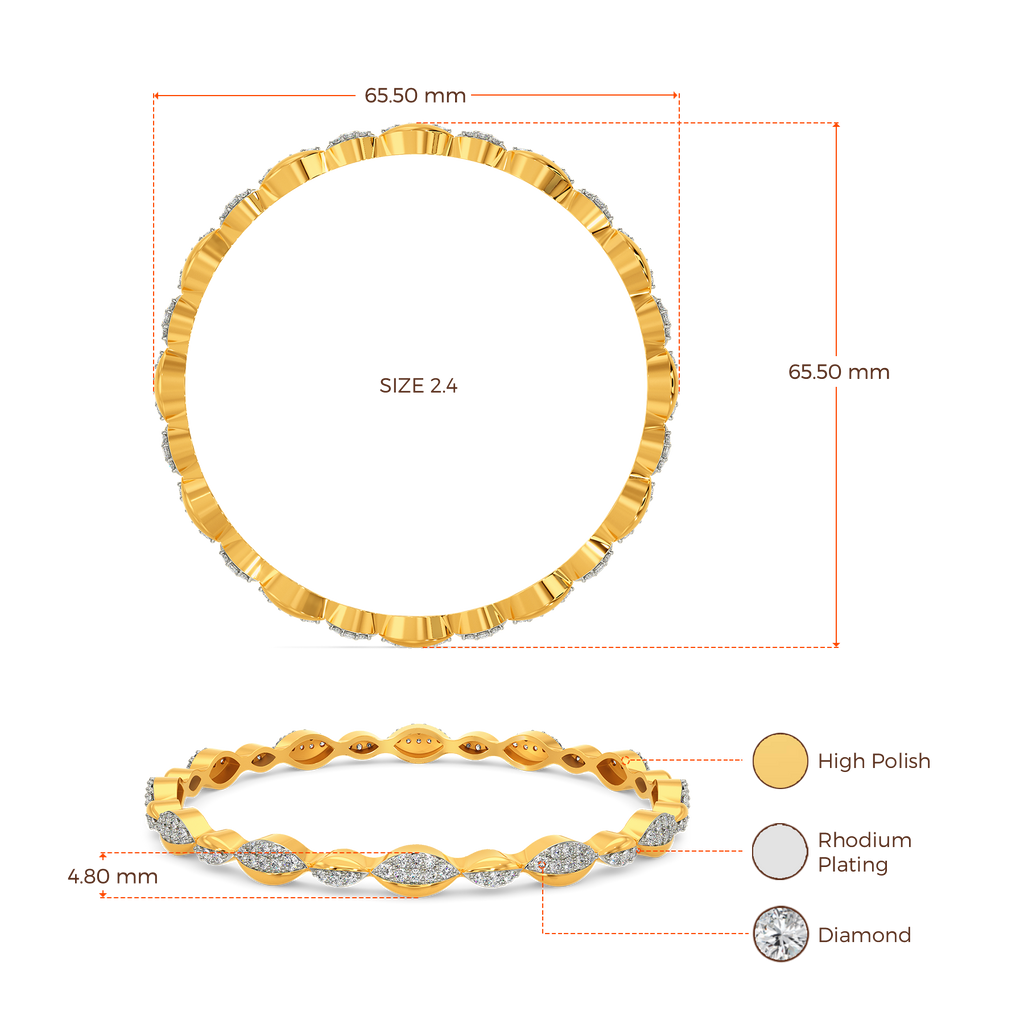 Minimal Vibe Diamond Bangles