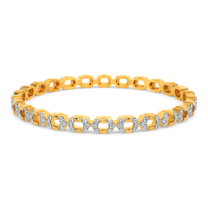 Effortlessly Minimal Diamond Bangles