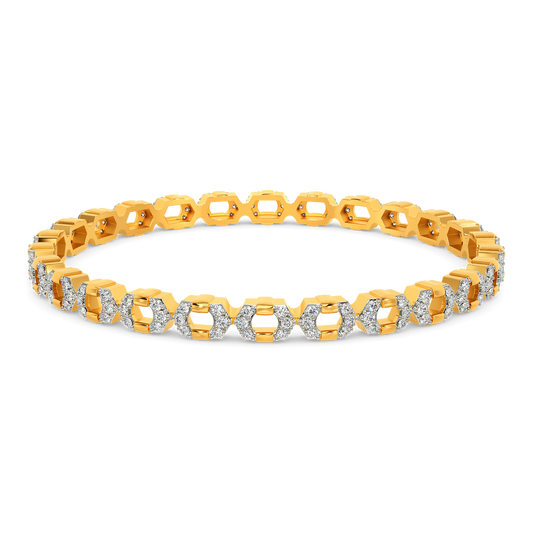 Effortlessly Minimal Diamond Bangles