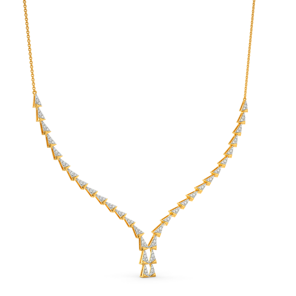 Groove to Less Diamond Necklaces