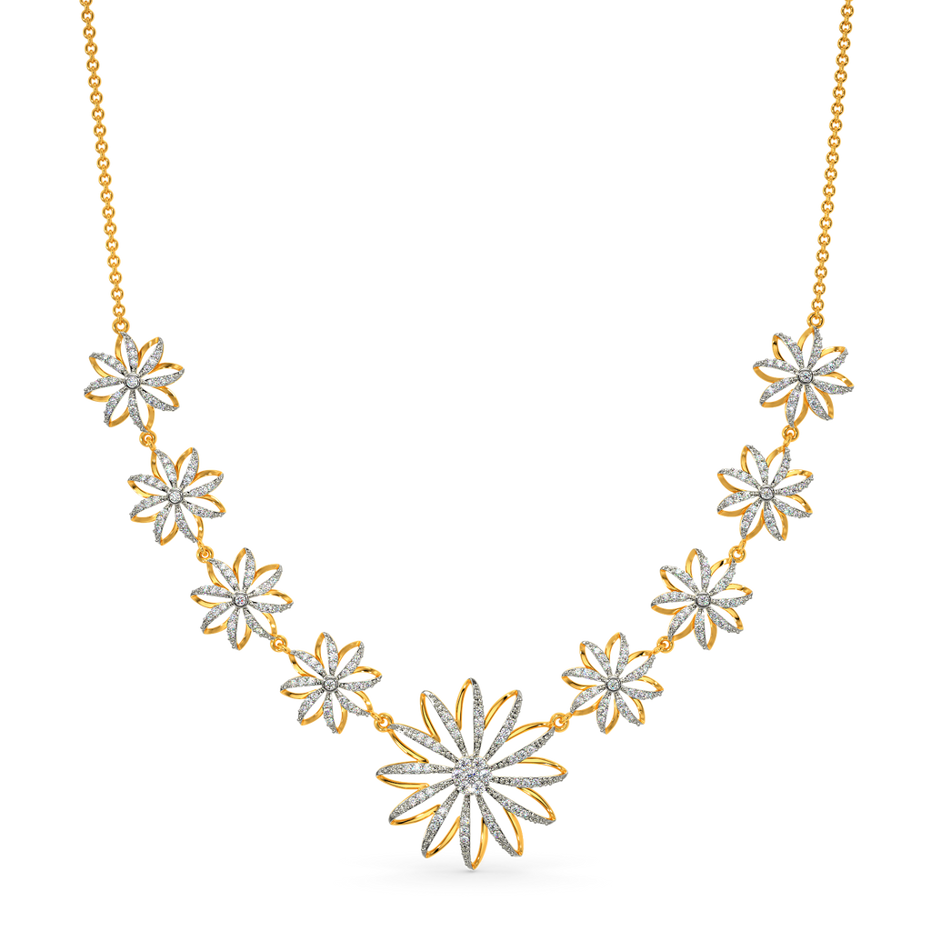 Blooming Tales Diamond Necklaces