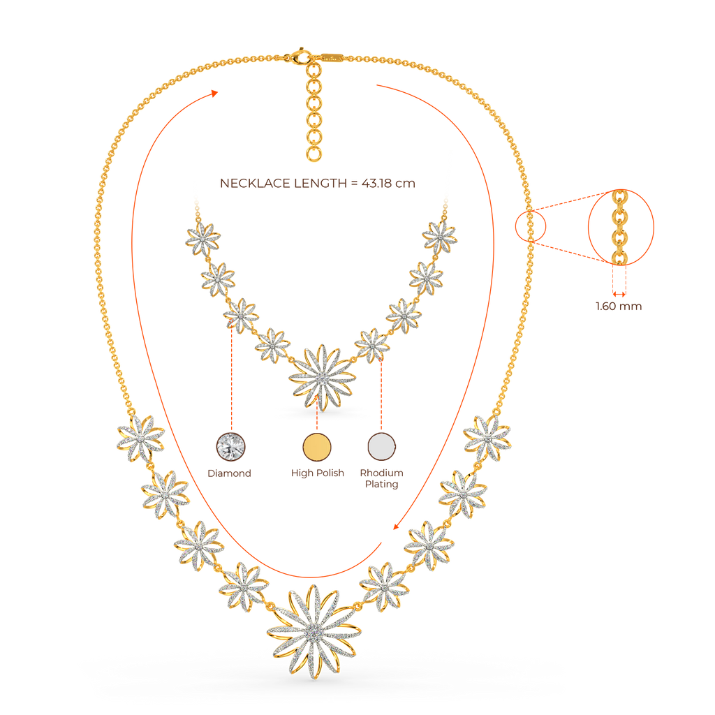 Blooming Tales Diamond Necklaces