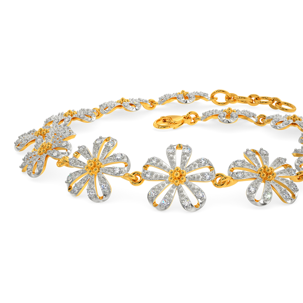 Lets Talk Florals Diamond Bracelets