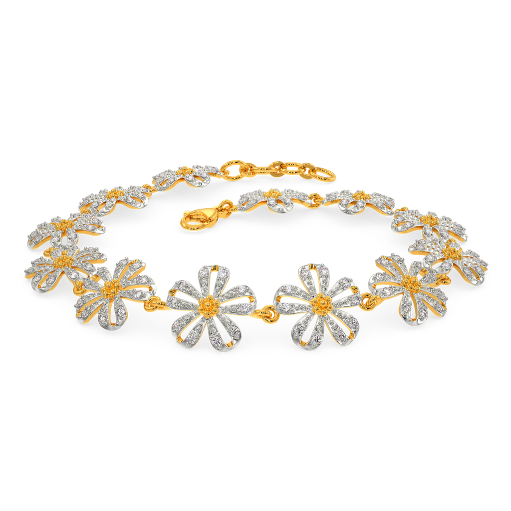 Lets Talk Florals Diamond Bracelets