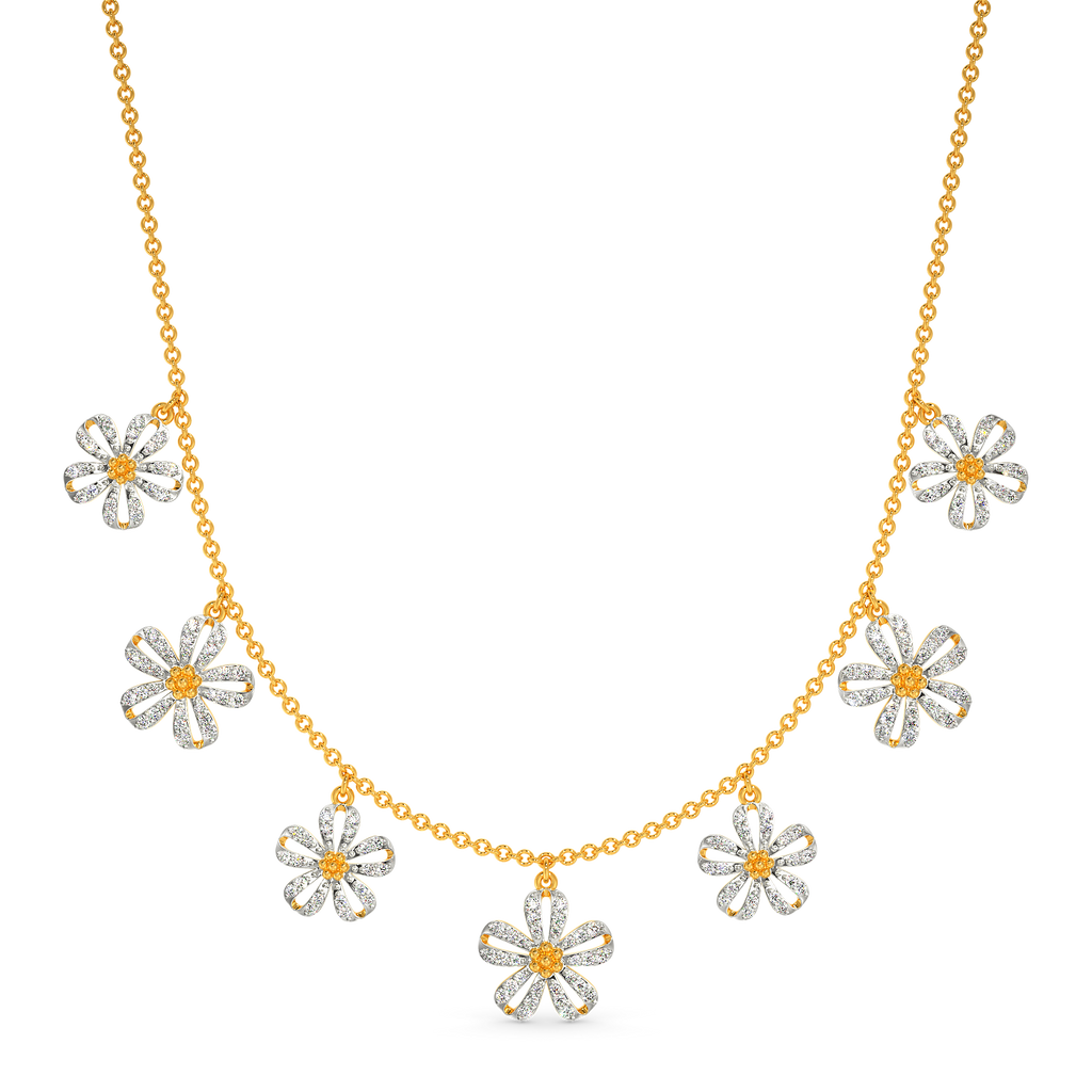 Lets Talk Florals Diamond Necklaces