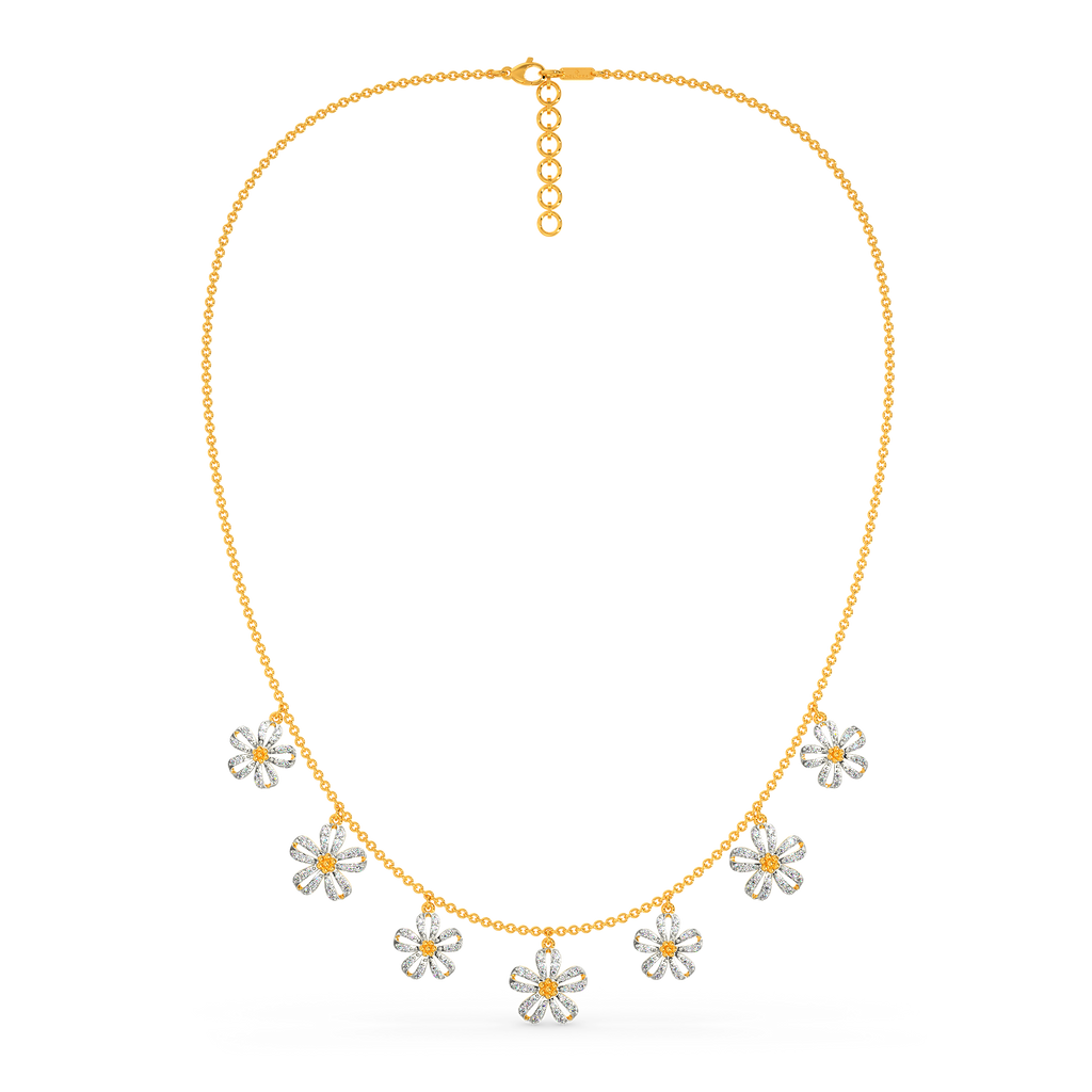 Lets Talk Florals Diamond Necklaces
