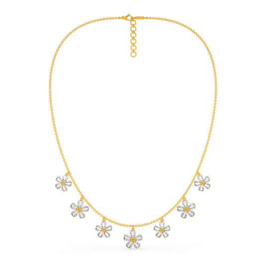 Lets Talk Florals Diamond Necklaces