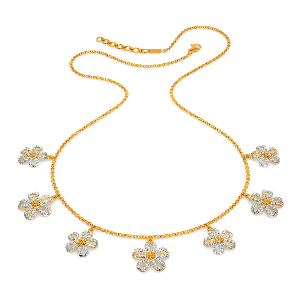 Lets Talk Florals Diamond Necklaces