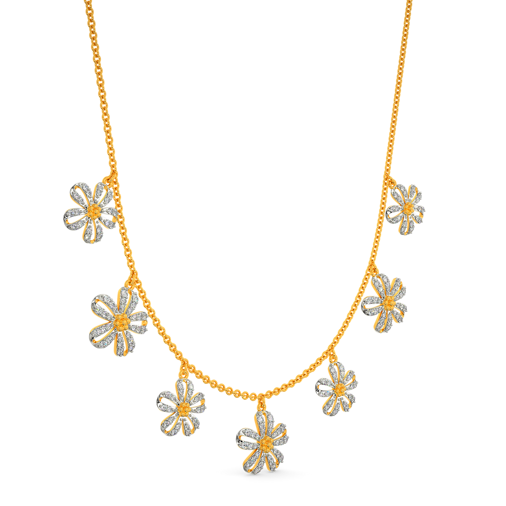 Lets Talk Florals Diamond Necklaces