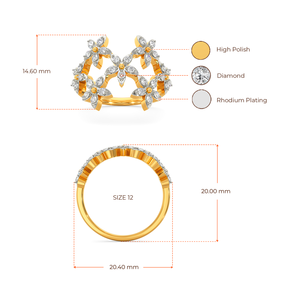 More than Florals Diamond Rings