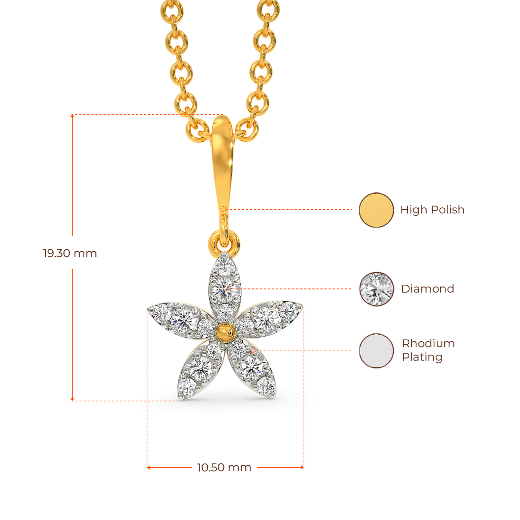 More than Florals Diamond Pendants