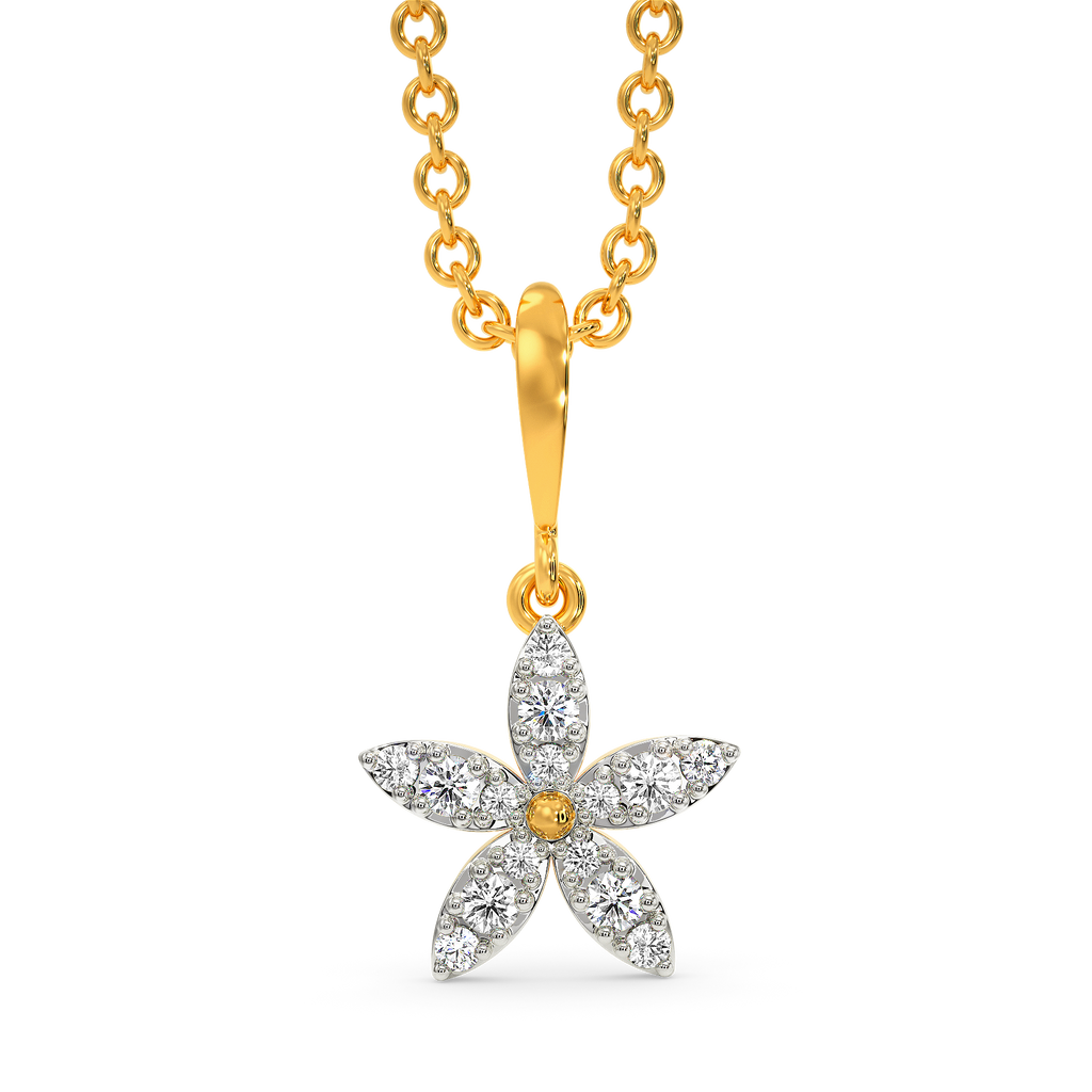 More than Florals Diamond Pendants