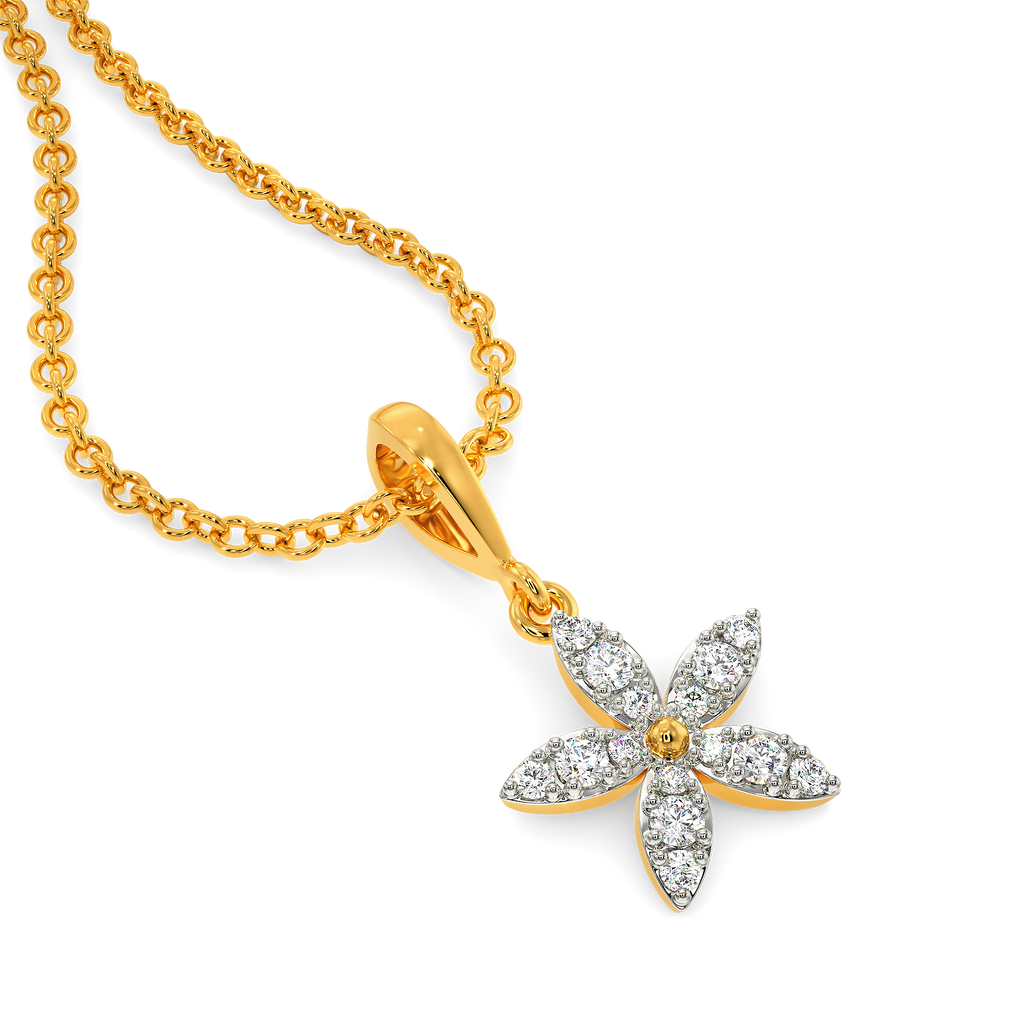 More than Florals Diamond Pendants