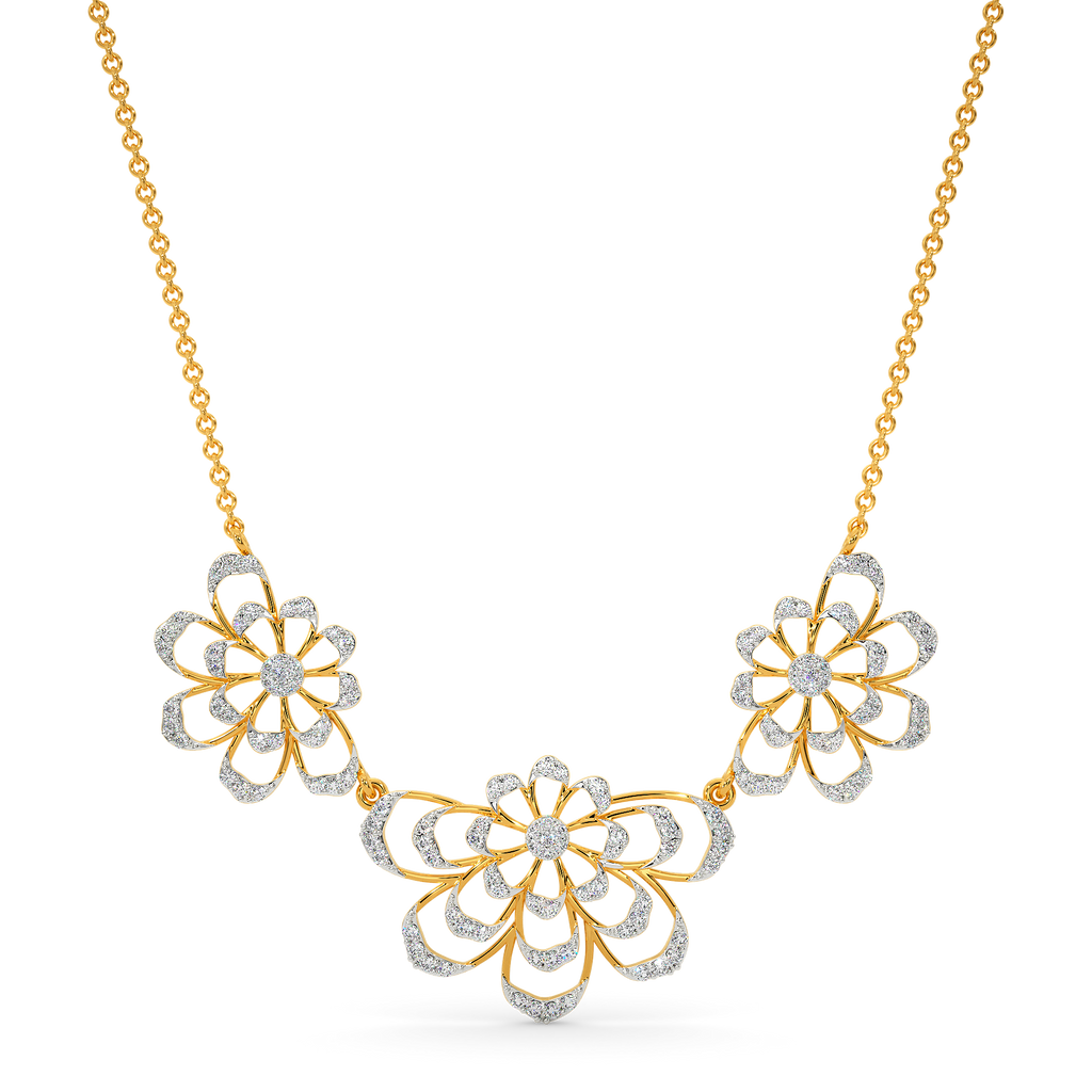 World of Blooms Diamond Necklaces