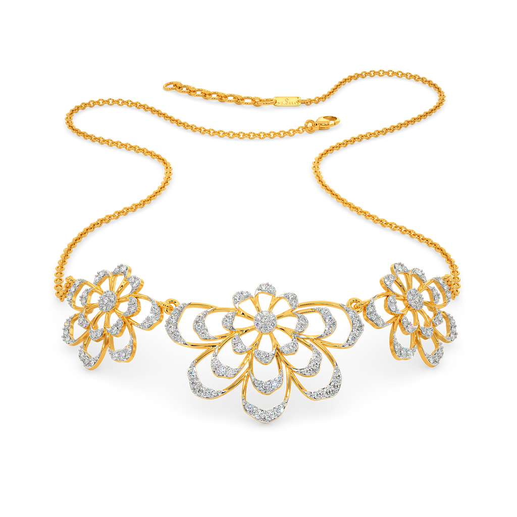 World of Blooms Diamond Necklaces