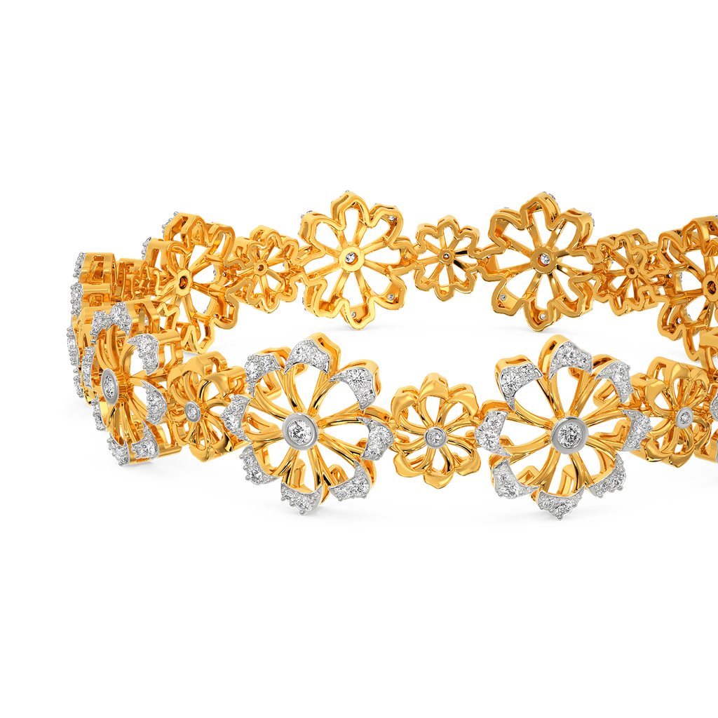 World of Blooms Diamond Bangles