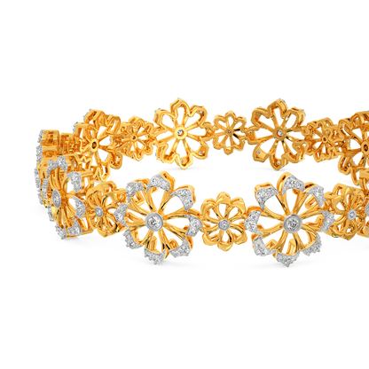 World of Blooms Diamond Bangles