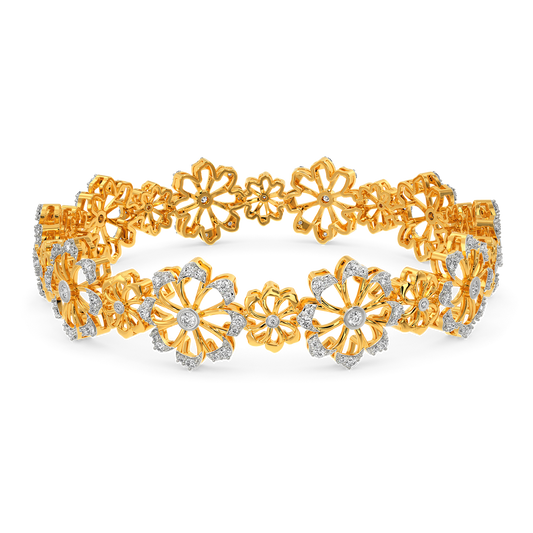 World of Blooms Diamond Bangles